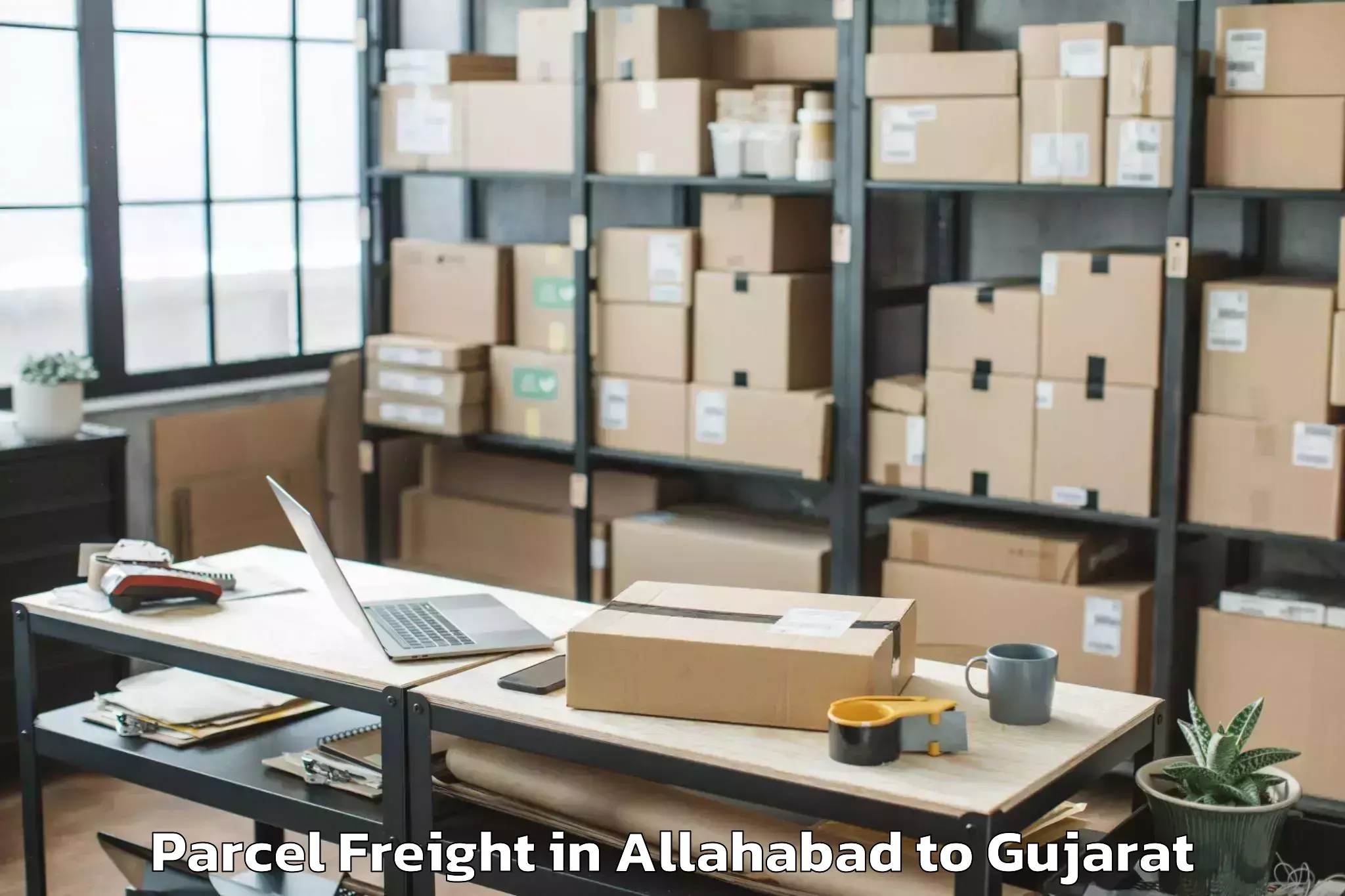 Trusted Allahabad to Utran Parcel Freight